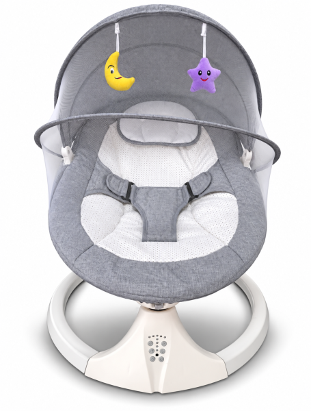 Silla mecedora electrica gris 