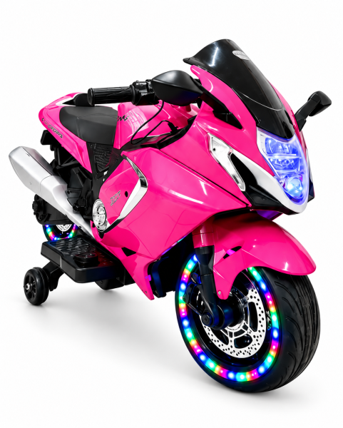 Moto hayabusa rosada 