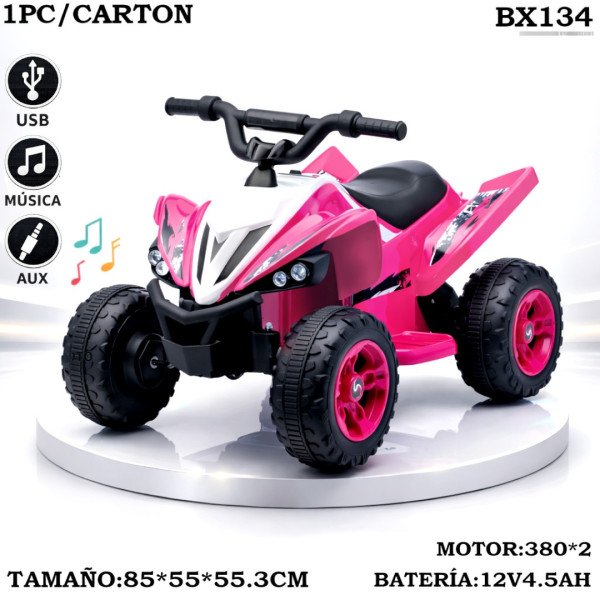 Cuatrimoto mediana bx rosada 