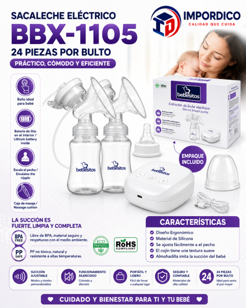 Extractor de lactancia doble 