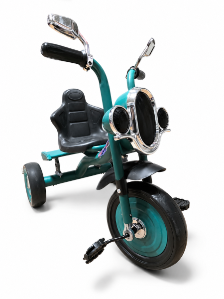 Triciclo tipo moto verde